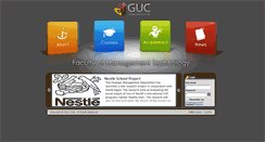 Desktop Screenshot of mgt.guc.edu.eg