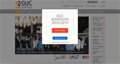 Desktop Screenshot of guc.edu.eg